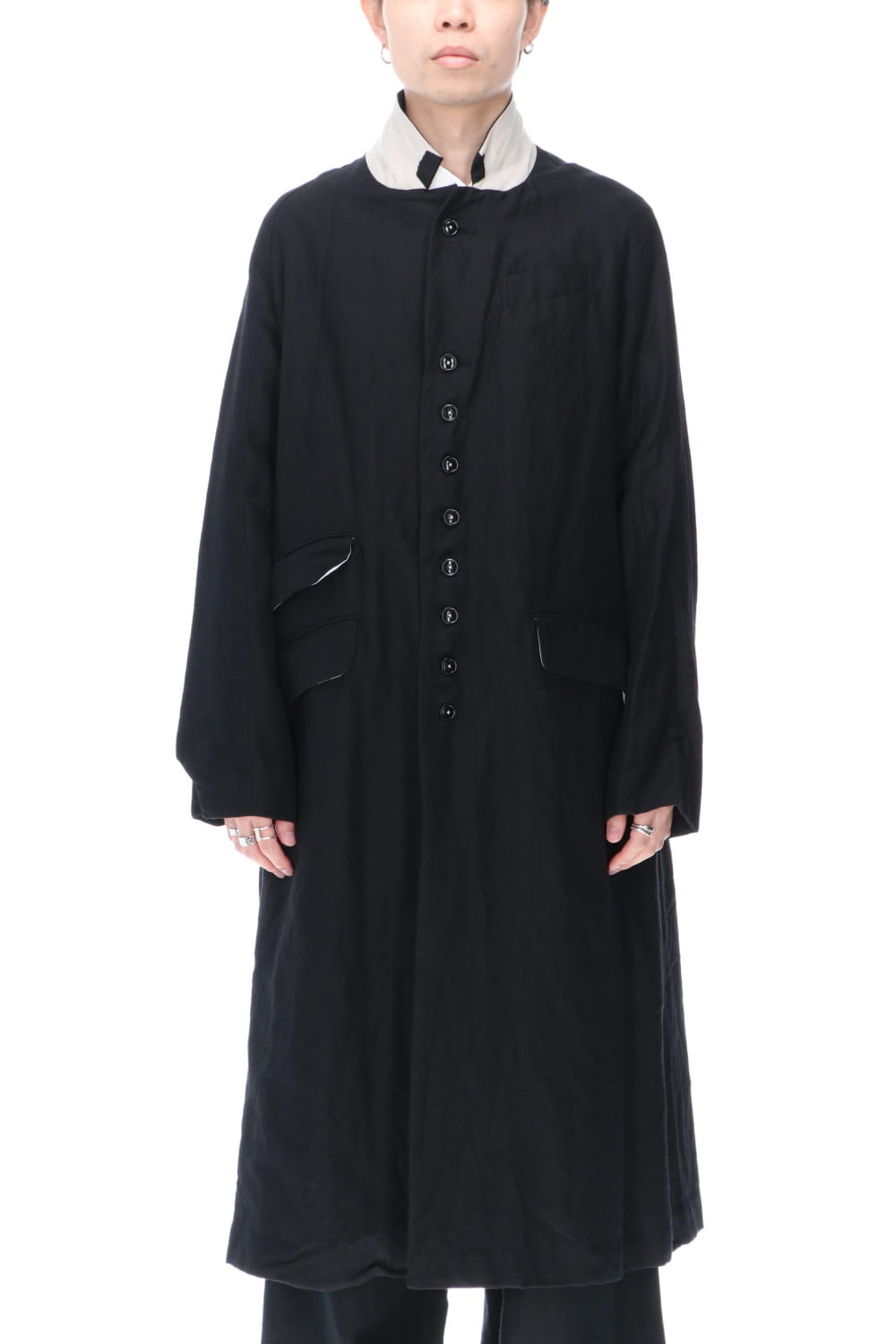 レックス クロノ ウール ラミー ロング コート