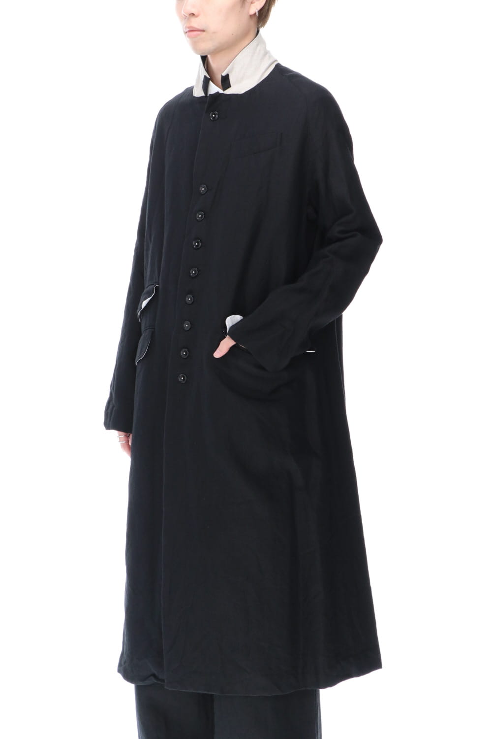 レックス クロノ ウール ラミー ロング コート