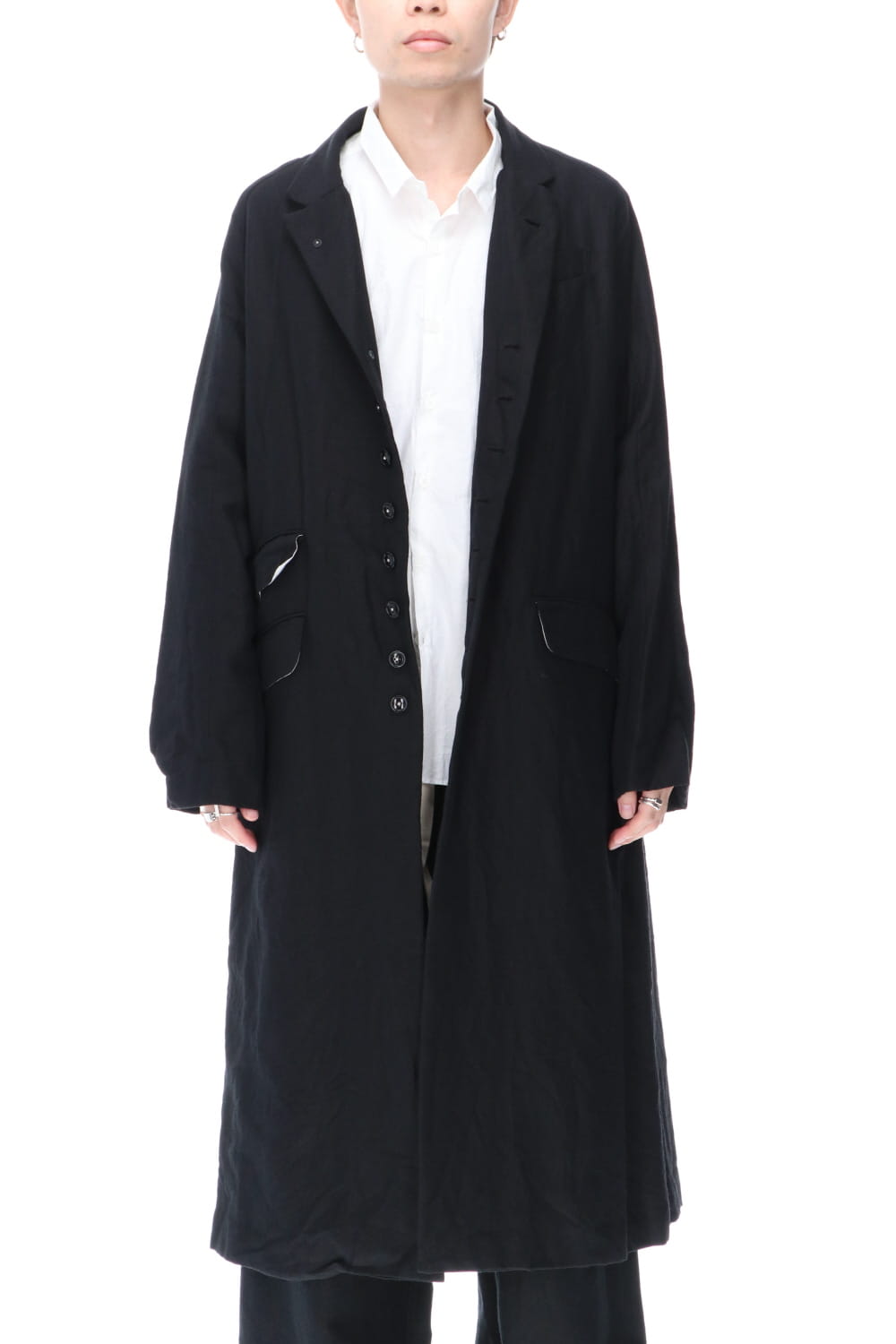 レックス クロノ ウール ラミー ロング コート