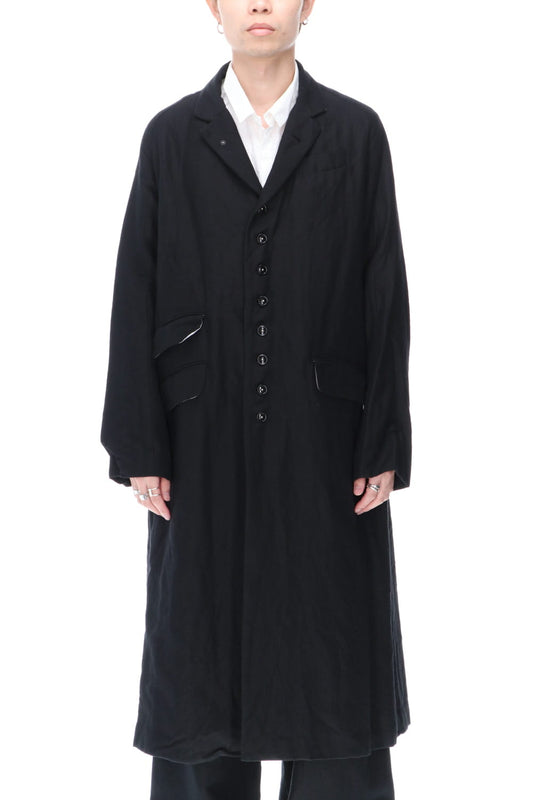 REX CHRONO Wool Ramie Long Coat