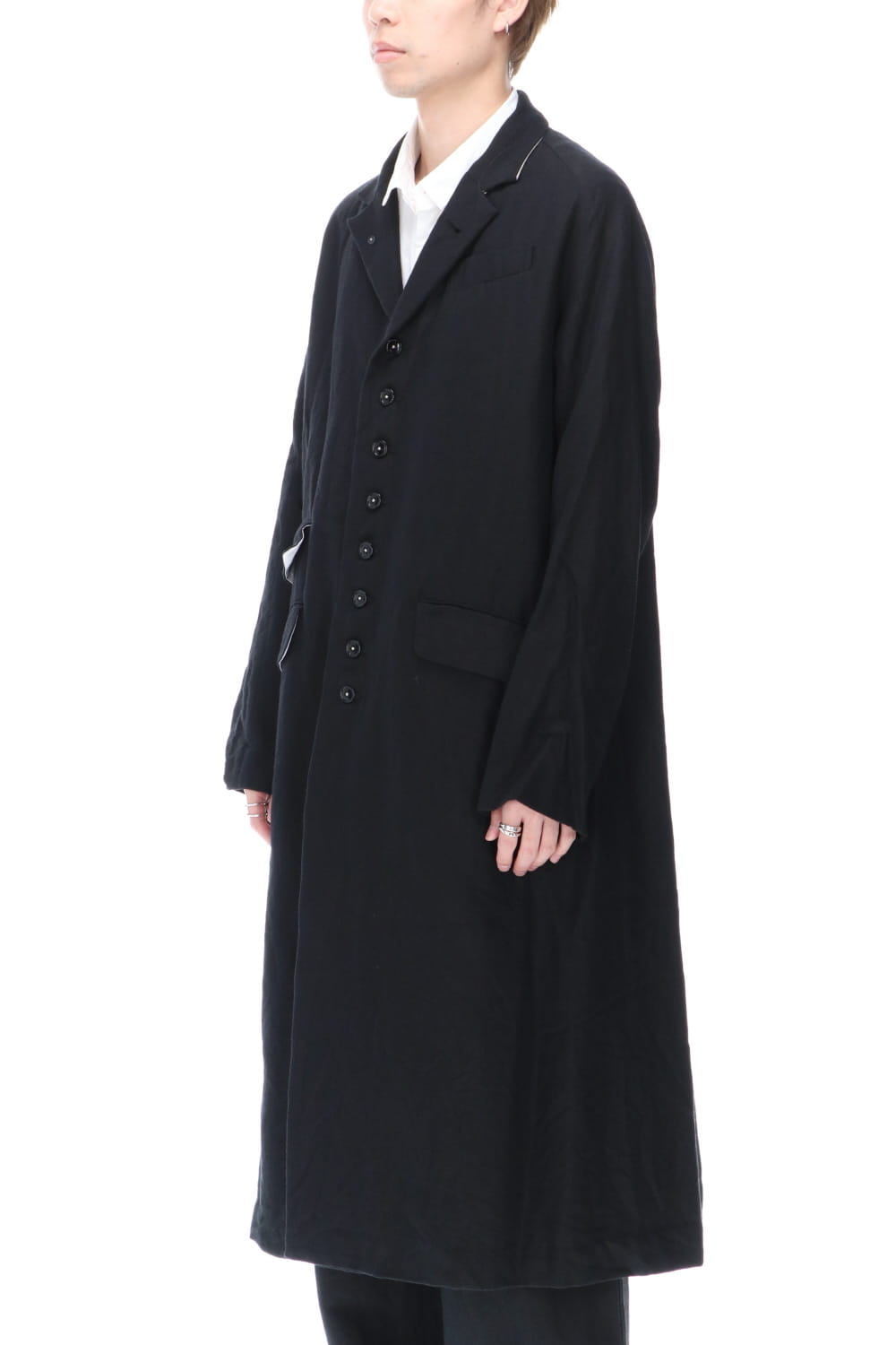 レックス クロノ ウール ラミー ロング コート