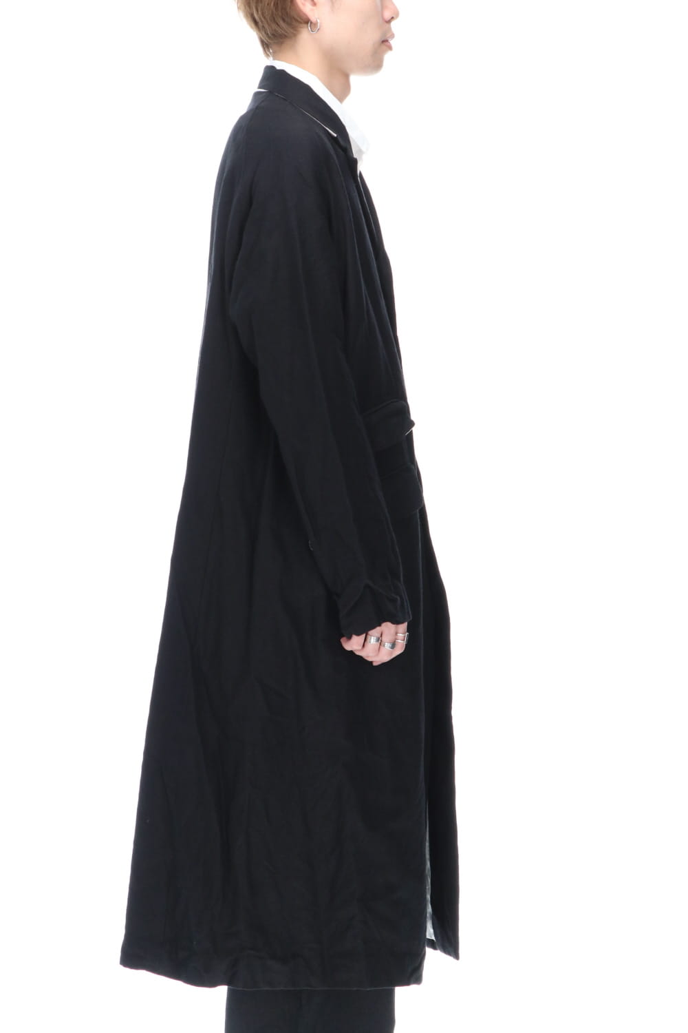 レックス クロノ ウール ラミー ロング コート