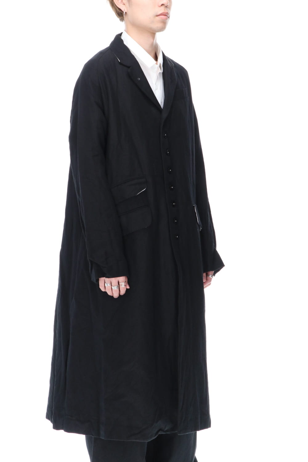 レックス クロノ ウール ラミー ロング コート