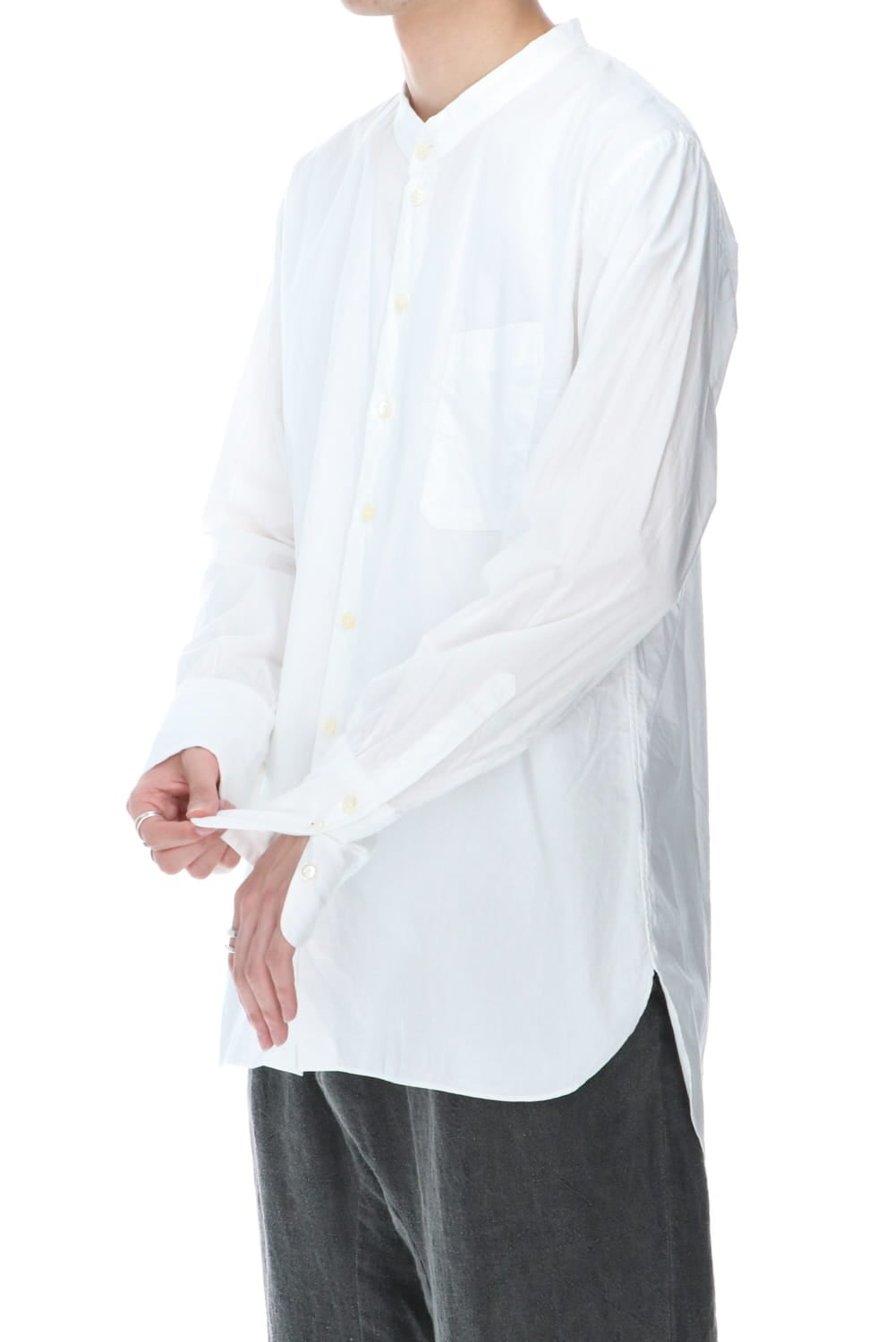 3 Button Cuffs Shirts White