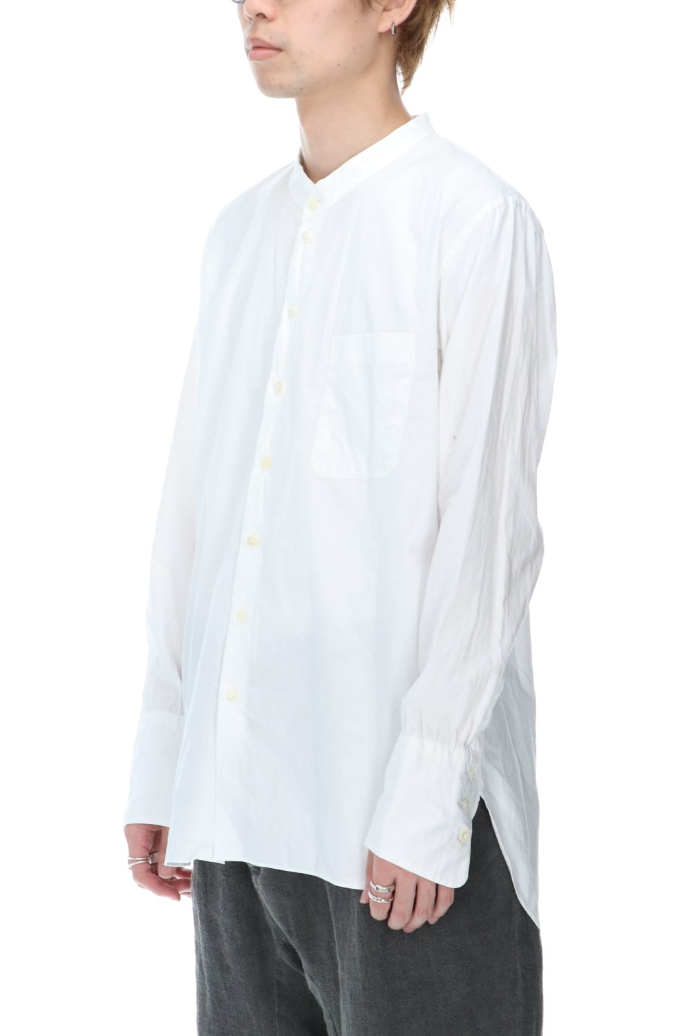 3 Button Cuffs Shirts White