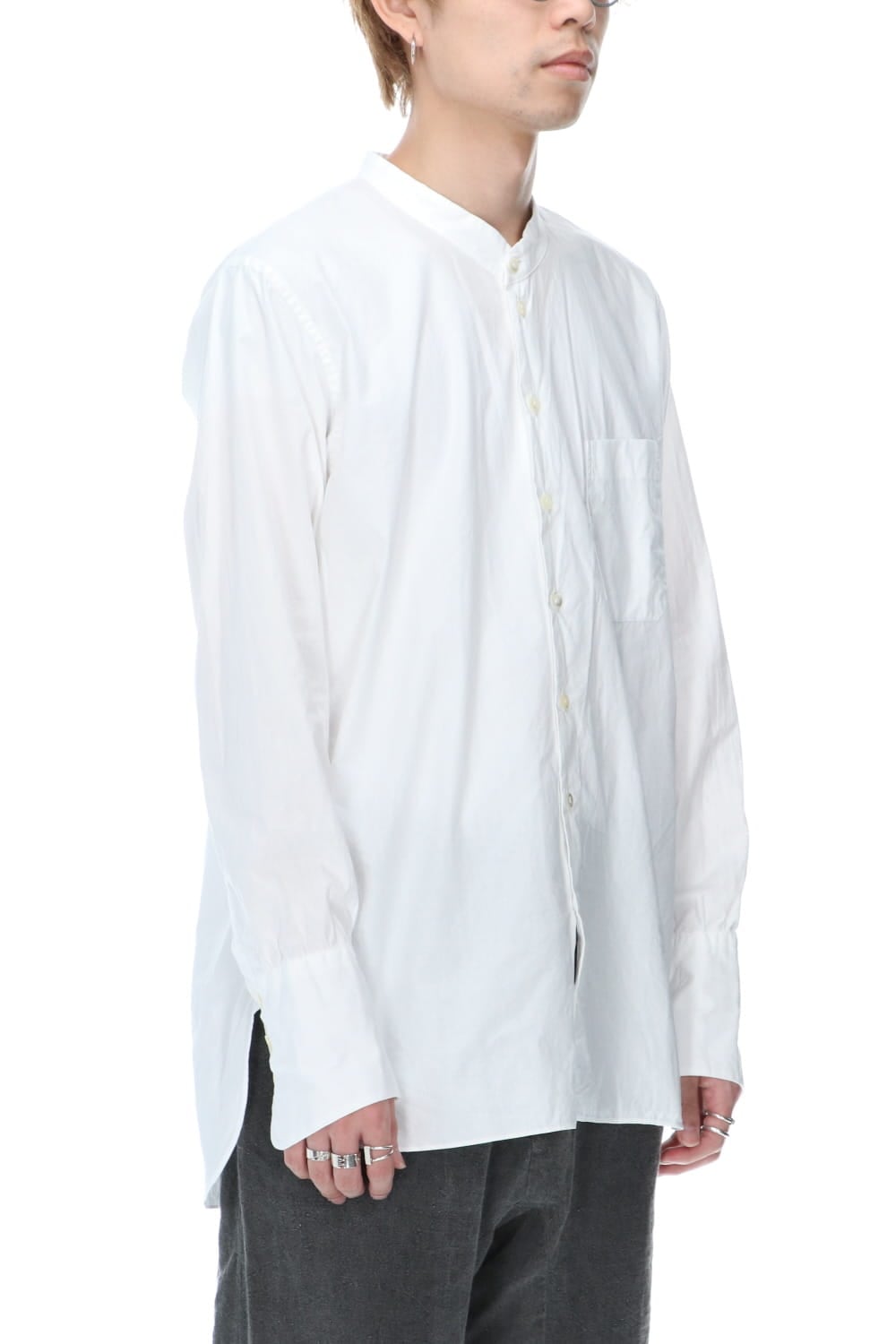 3 Button Cuffs Shirts White