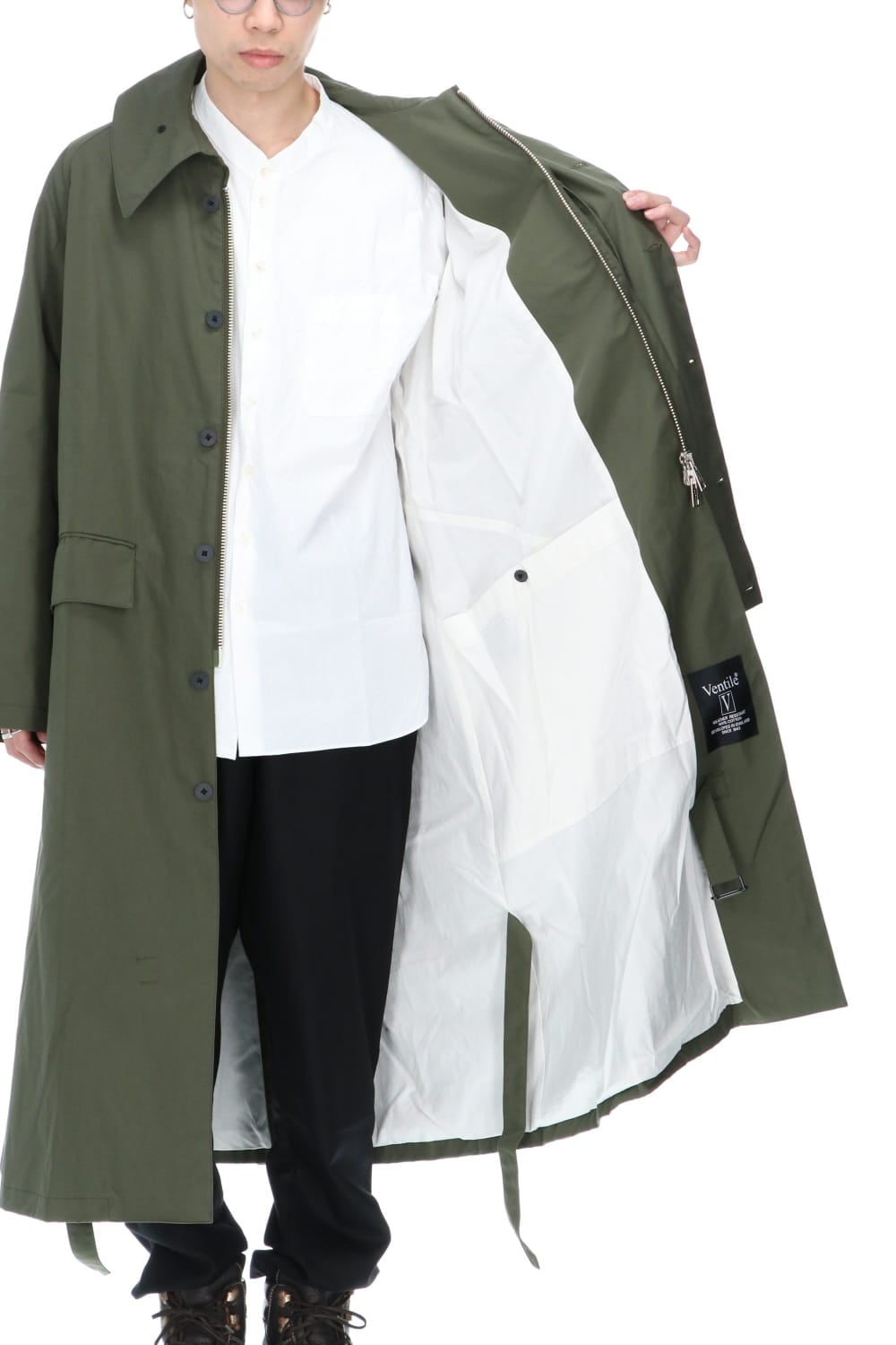 Ventile Long Coat AVOIR Olive