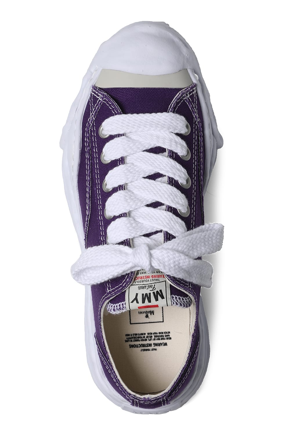 HANK Original sole Toe cap sneaker LOW canvas Purple