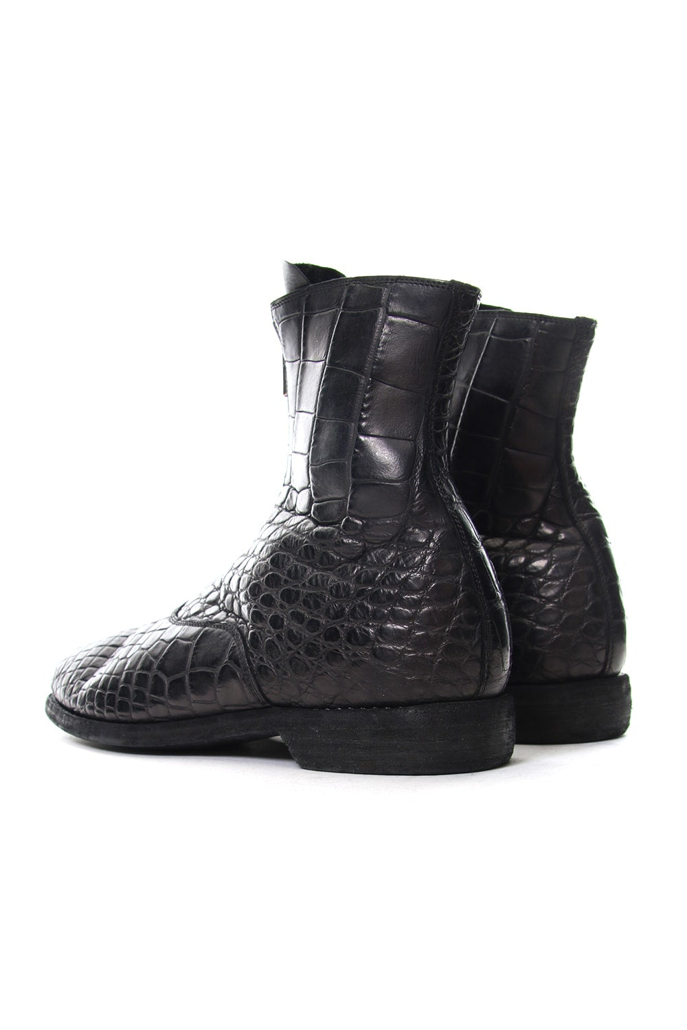 Crocodile Full Grain Front Zip Boots