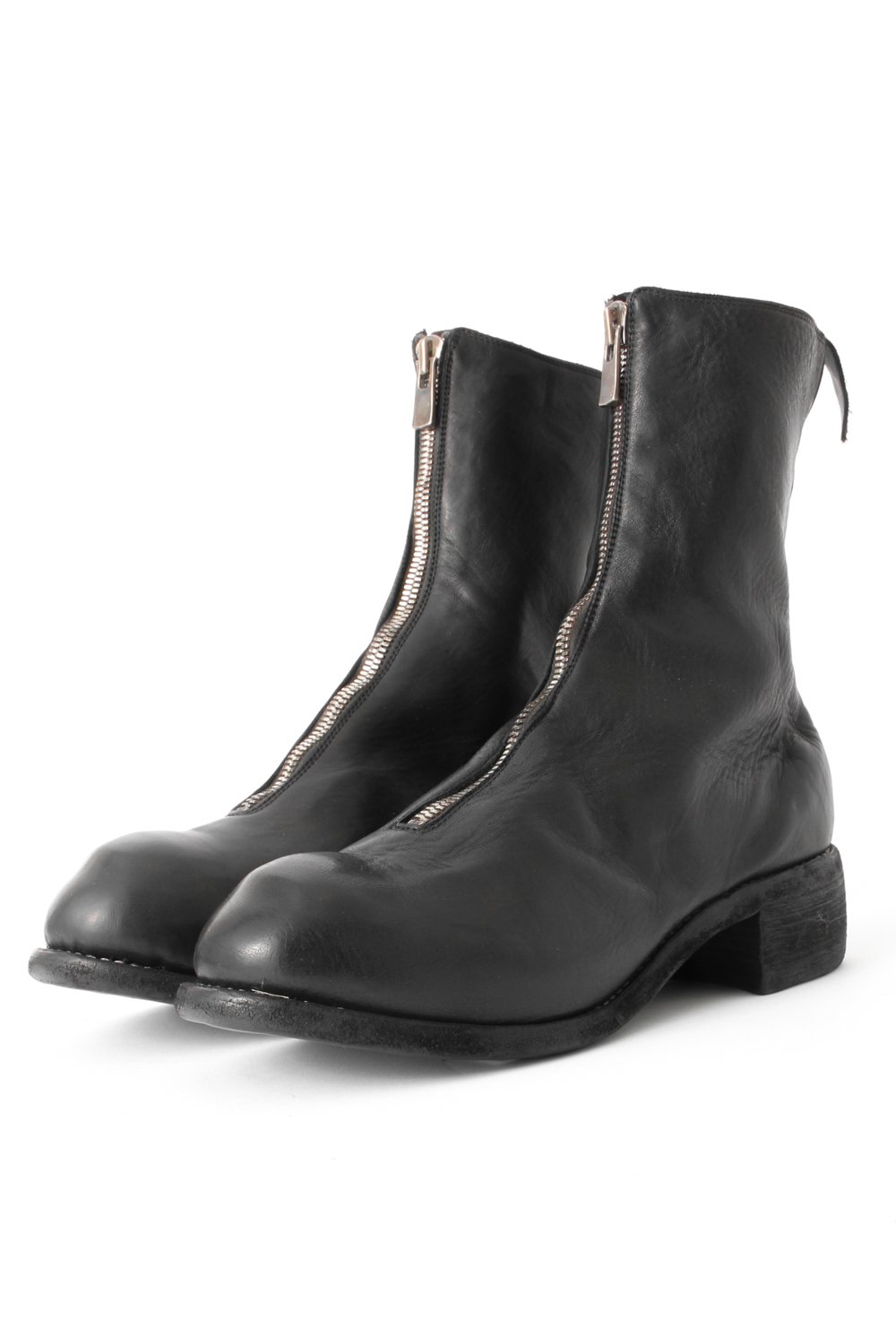 Long Front Zip Boots - Horse Full Grain Leather PL2