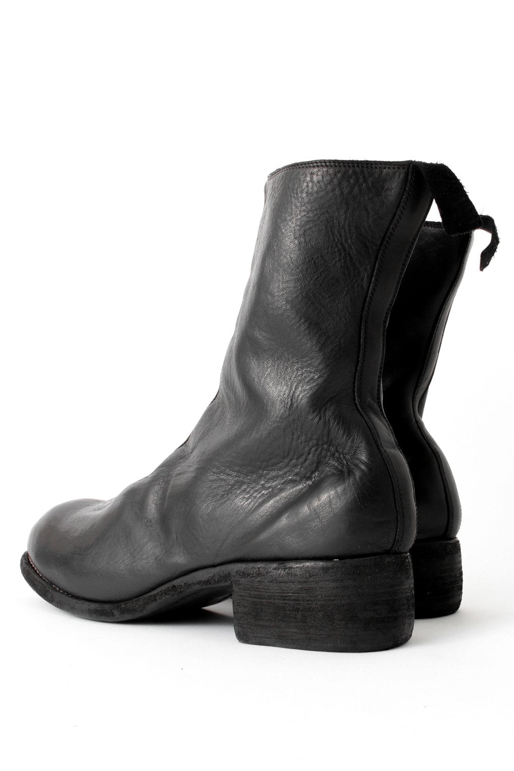 Long Front Zip Boots - Horse Full Grain Leather PL2