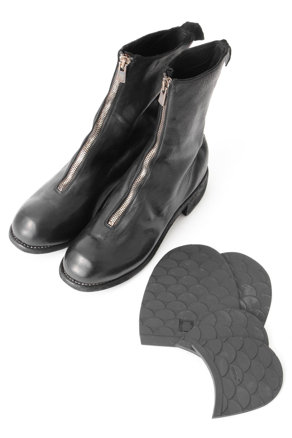 Long Front Zip Boots - Horse Full Grain Leather PL2