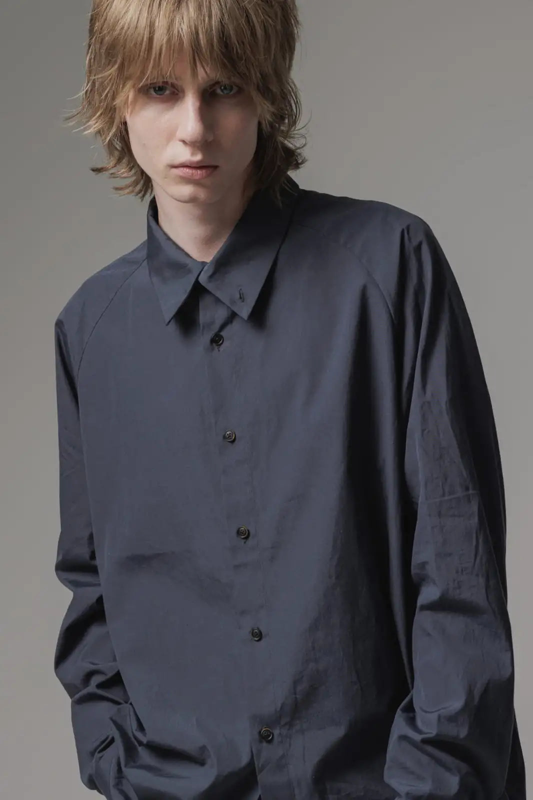 Shirt 120/2 cotton Blue Gray