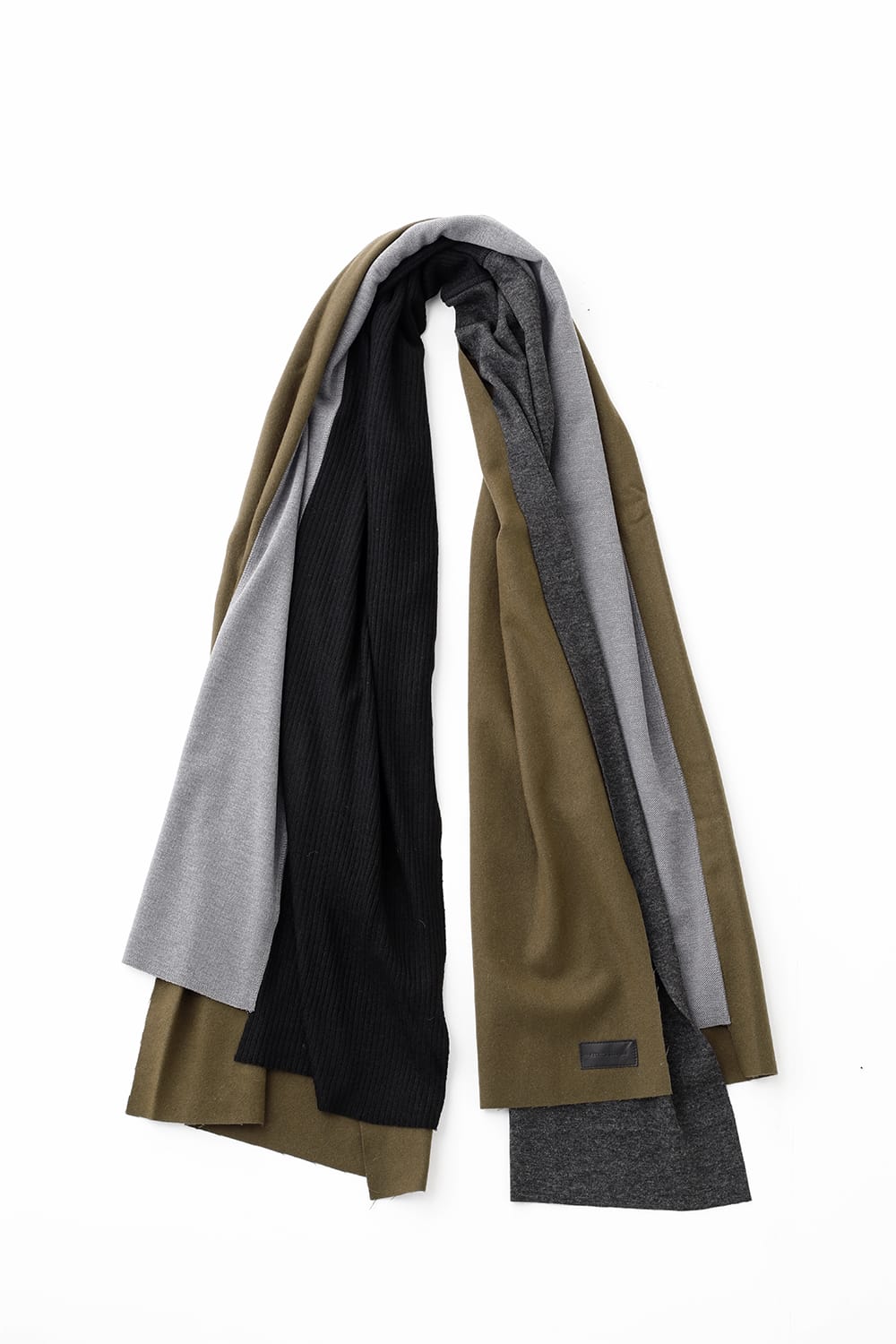 ジャージー スカーフ 'ラップ' Khaki Mix