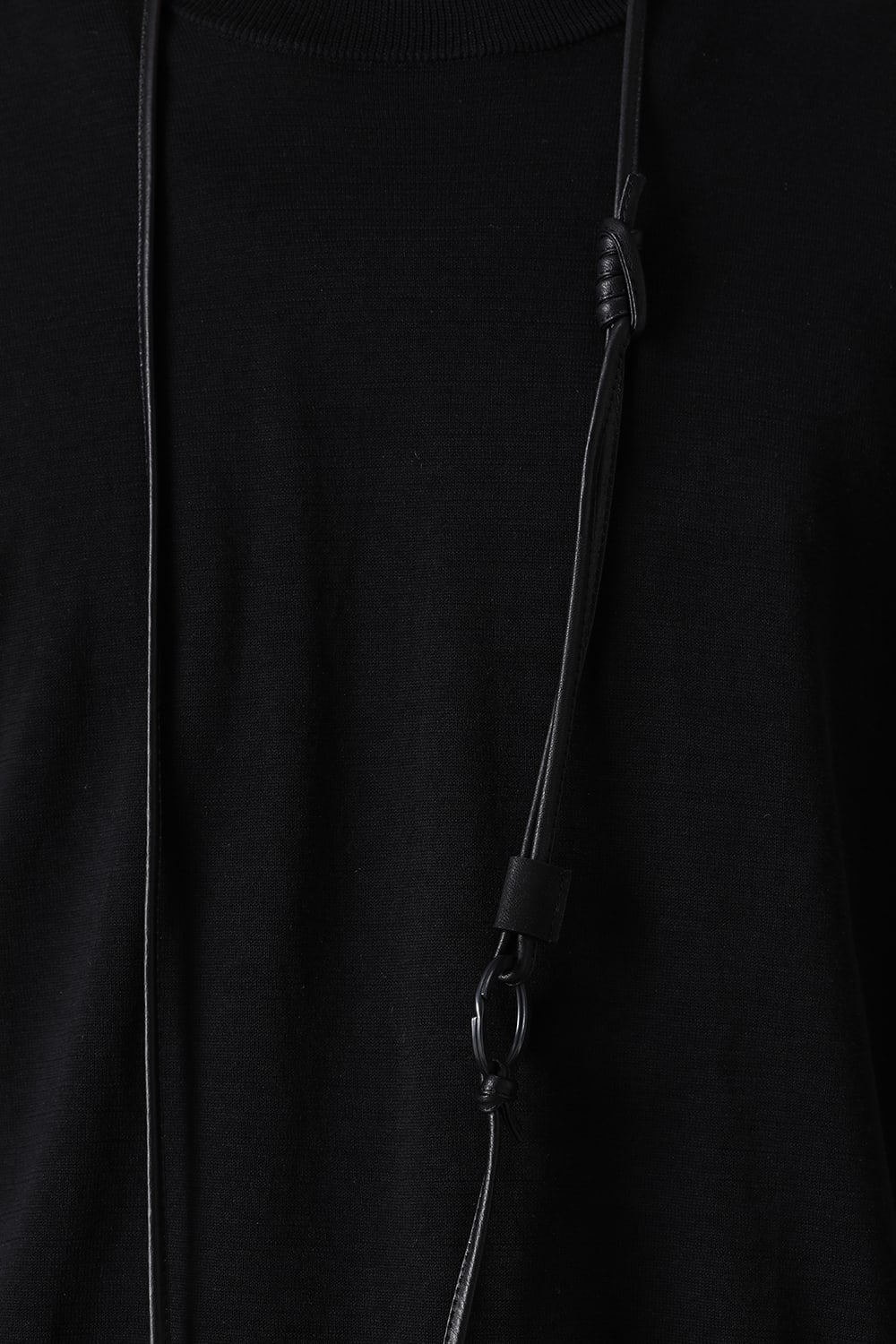 Leather micro shoulder bag 'double zip'