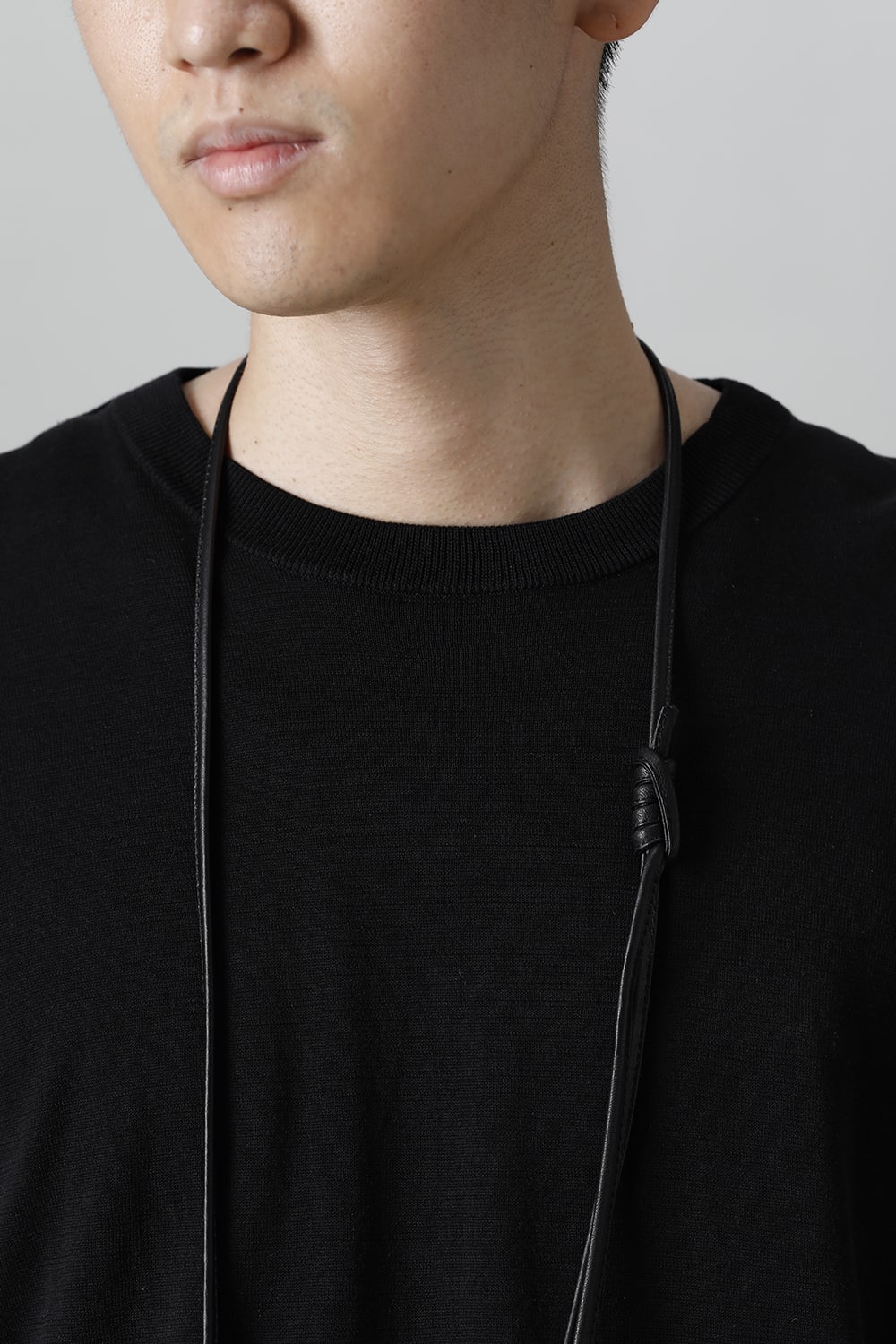 Leather micro shoulder bag 'double zip'