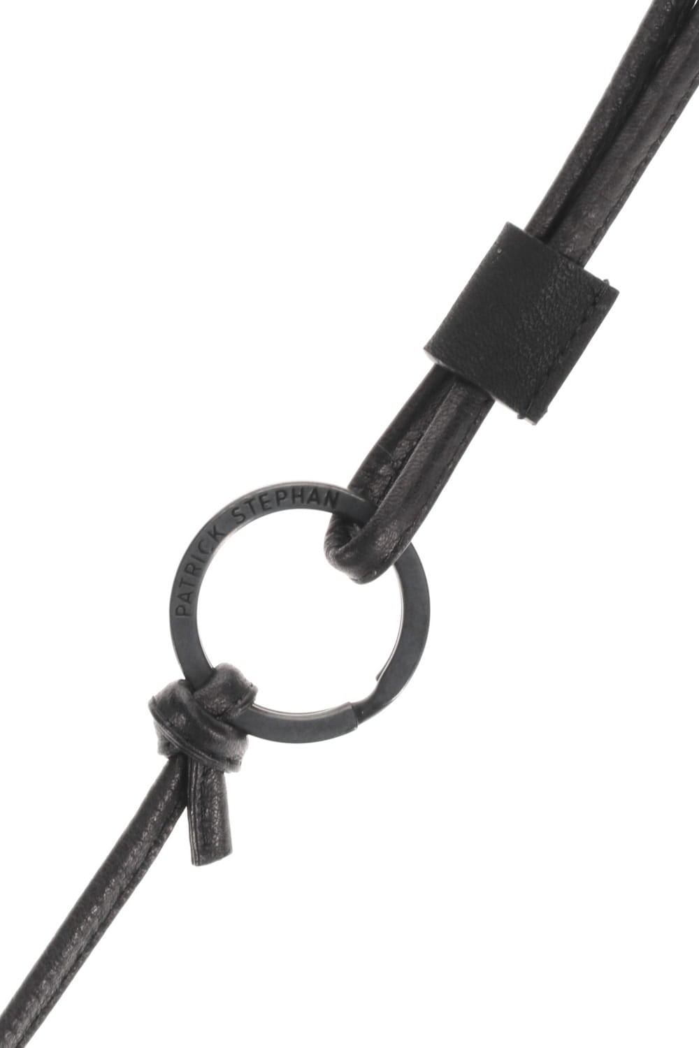 Leather micro shoulder bag 'double zip'