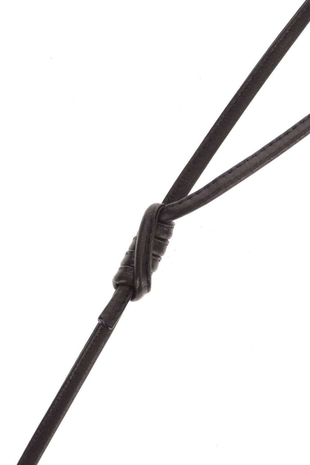 Leather micro shoulder bag 'double zip'-S.BLACK-Free