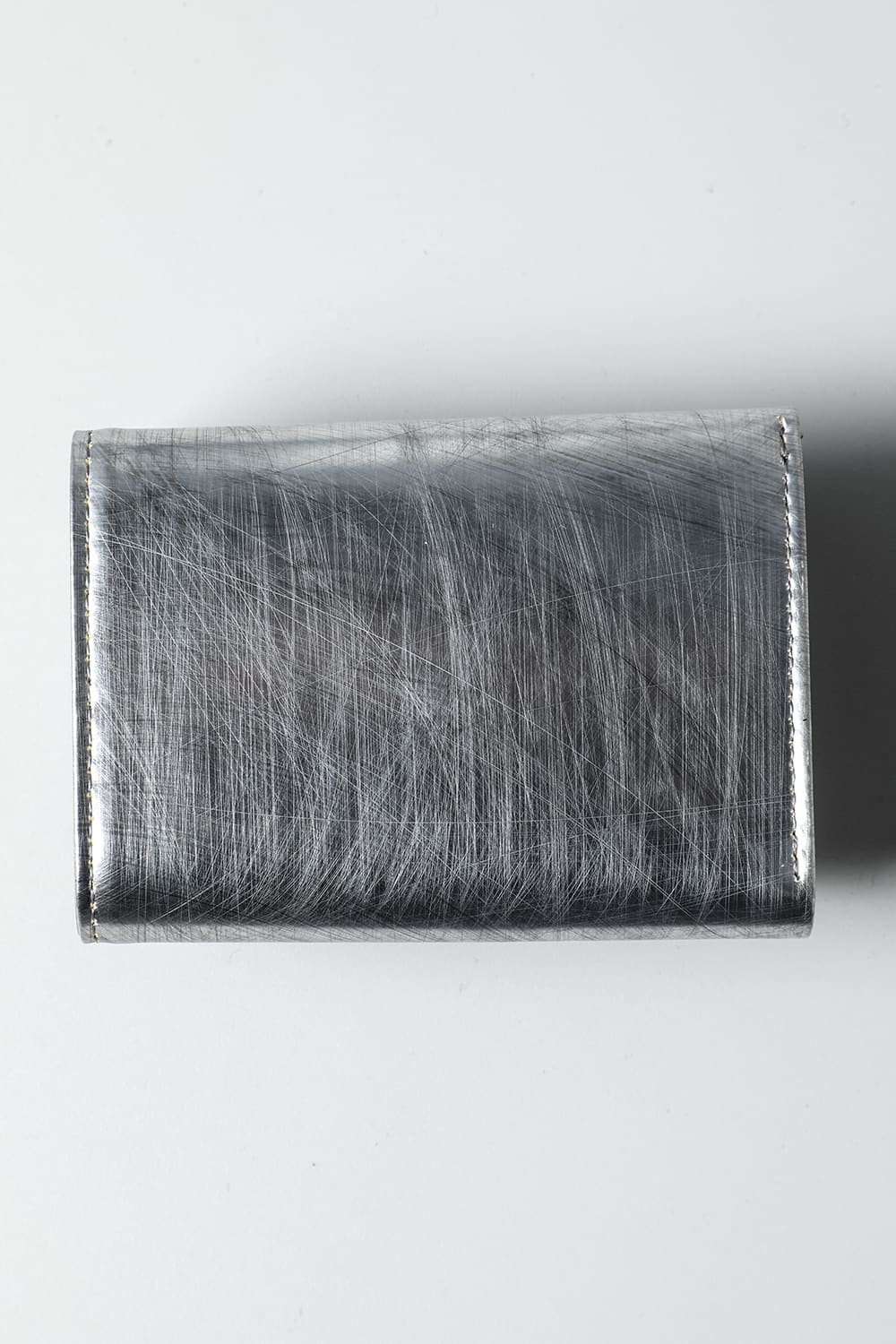 レザー トライフォールド ウォレット 'cartable' SILVER