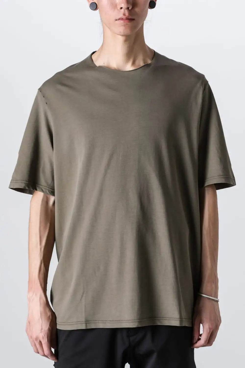 Short sleeve high twist jersey Olive