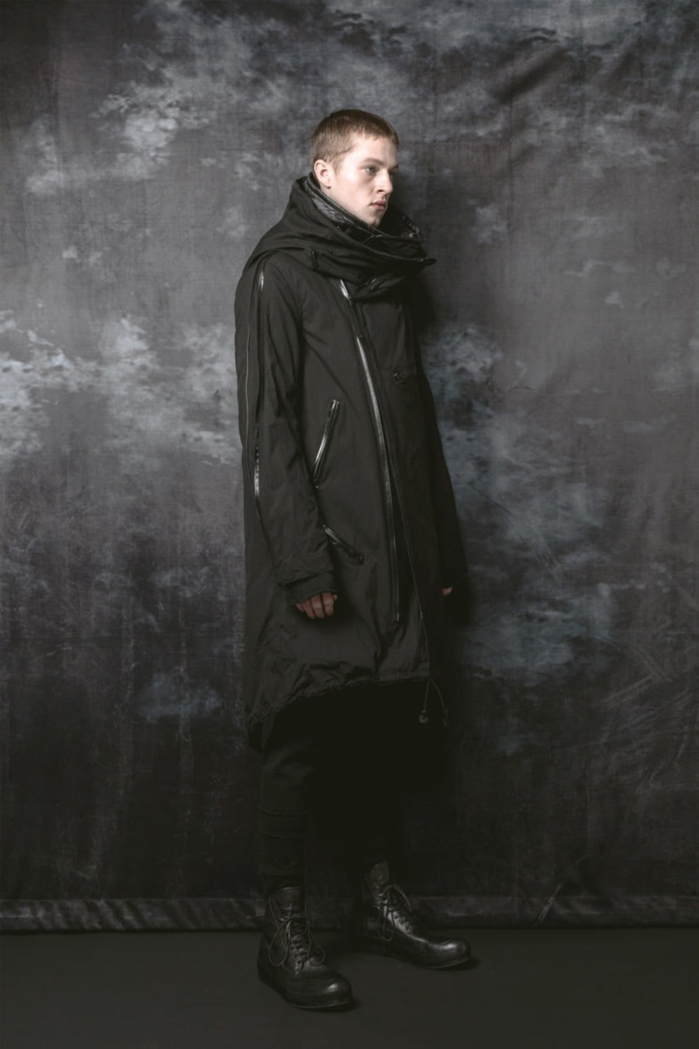 MULTI ZIP MILITARY COAT