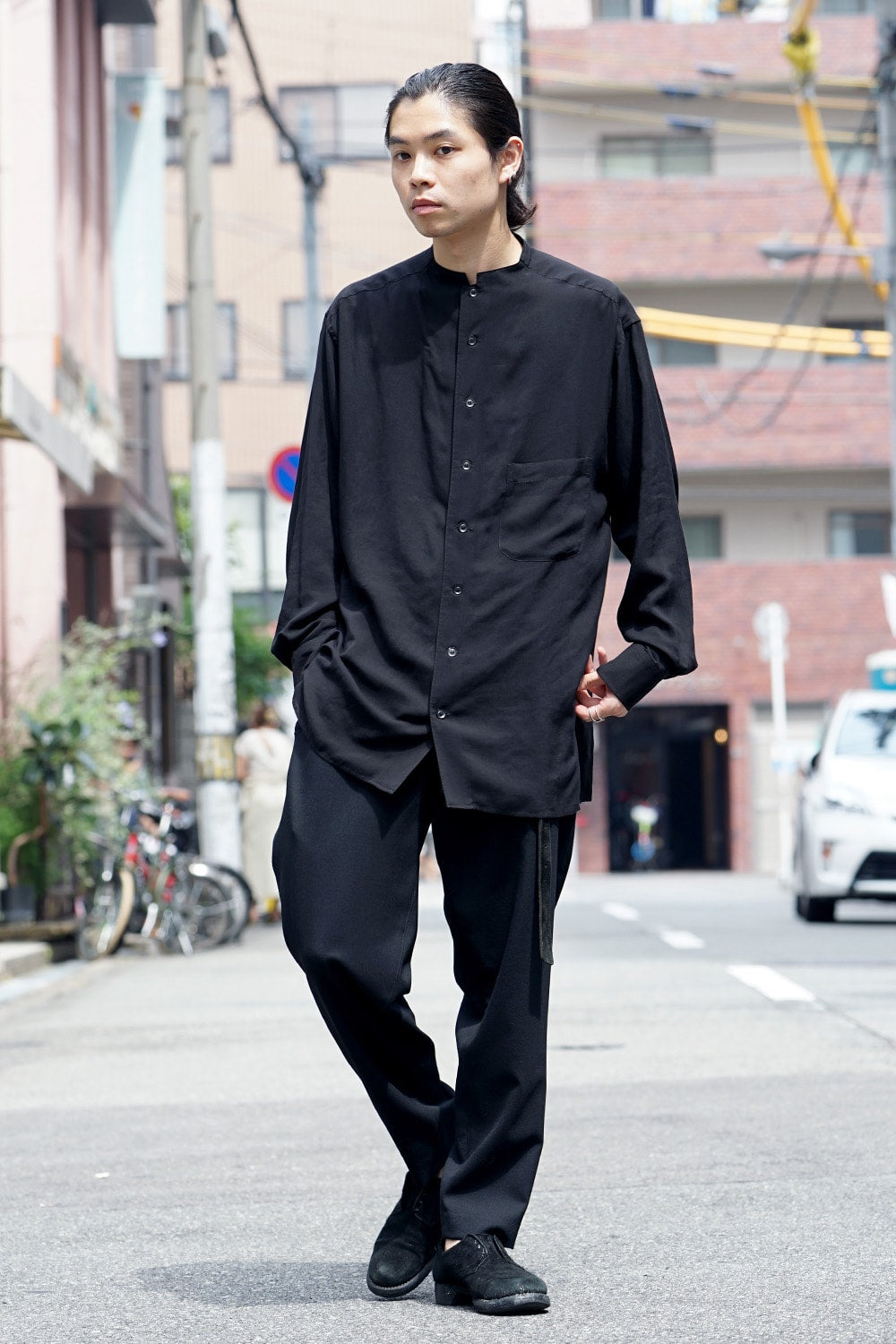 Notch shirt Tencel loan