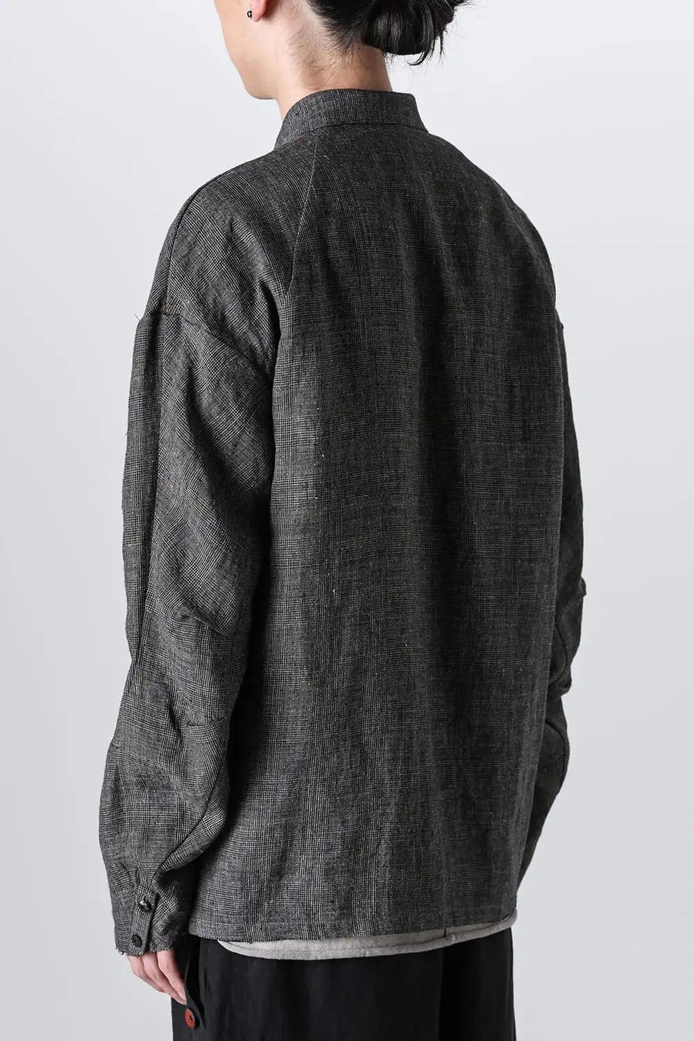 ジャケット リネン グレンチェック