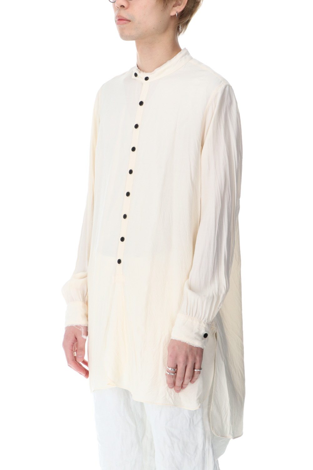 SH-021 Rayon Stand collar shirt