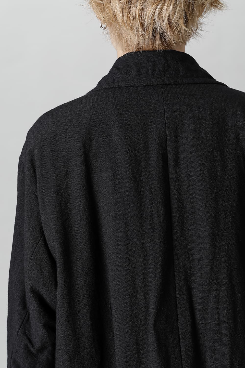 HM-C Wool Linen Double Breasted Coat