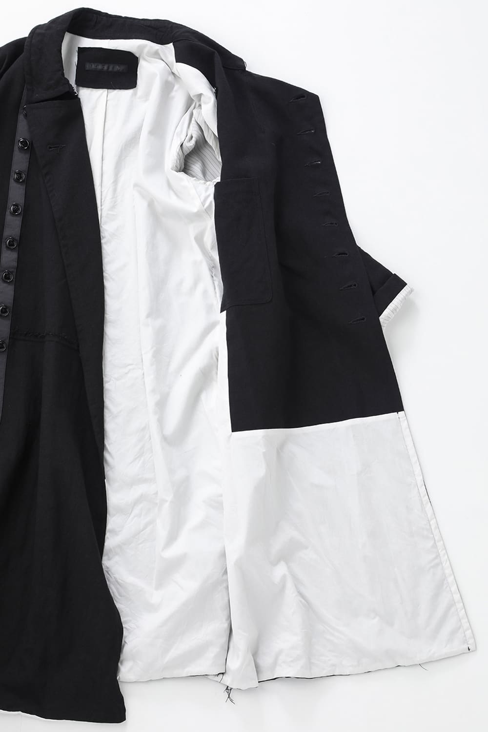 HM-C Wool Linen Double Breasted Coat