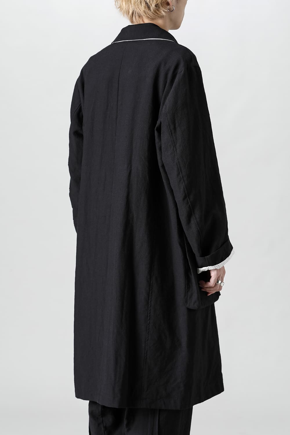 KISTEL Wool Linen Half Work Coat