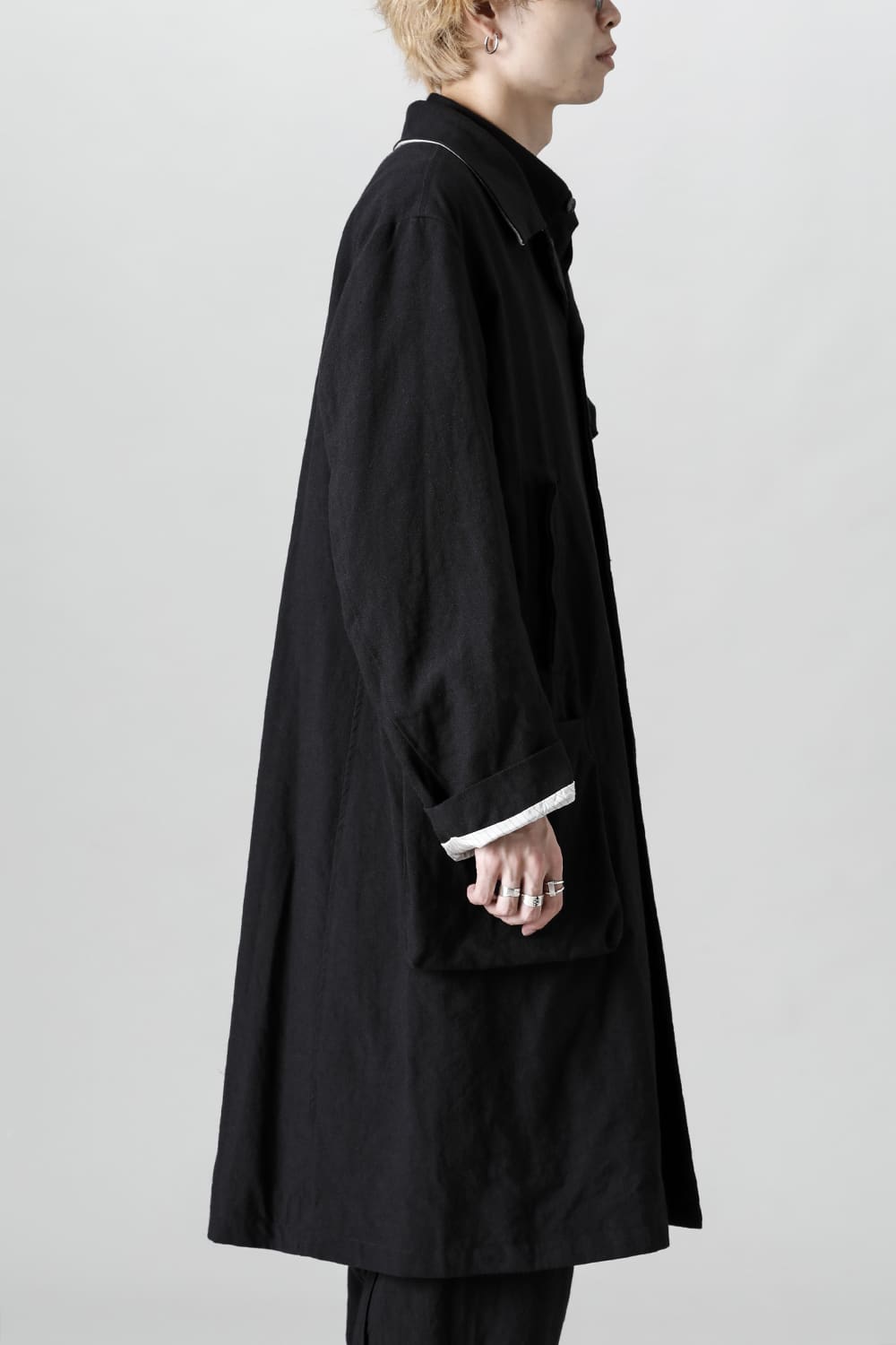 KISTEL Wool Linen Half Work Coat