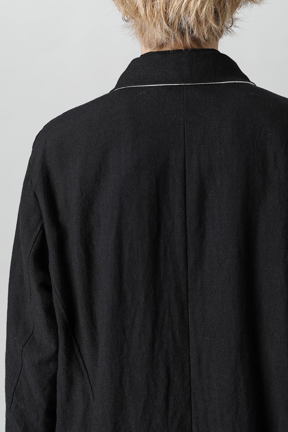 KISTEL Wool Linen Half Work Coat