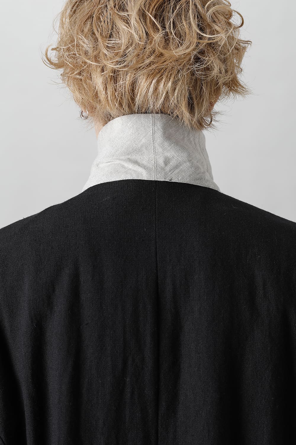 KISTEL Wool Linen Half Work Coat