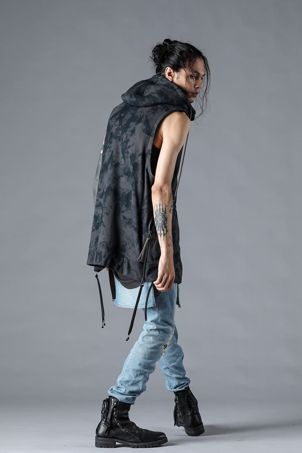 Untwisted Fleece-Line Coate Hooded Vest