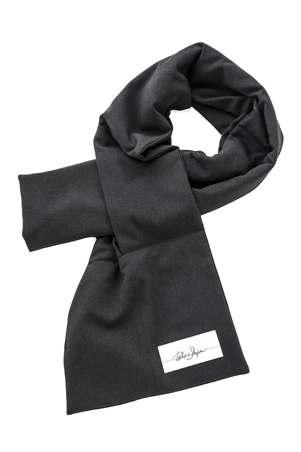 Long scarf'pillow pockets' E-Black