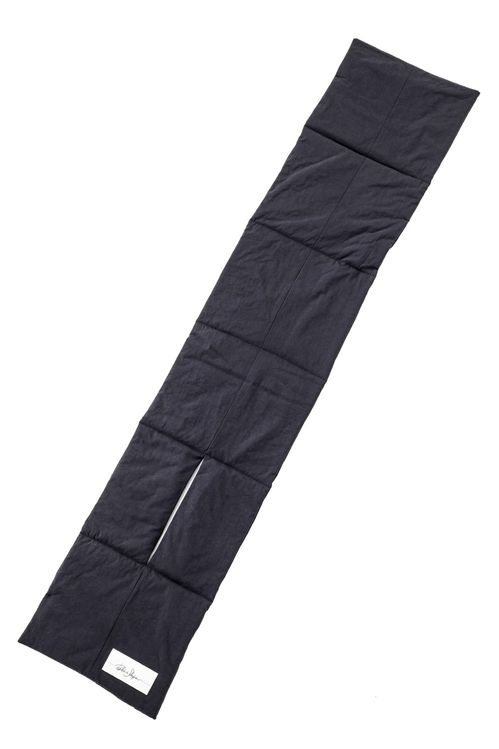 Long scarf'pillow pockets' N-Black