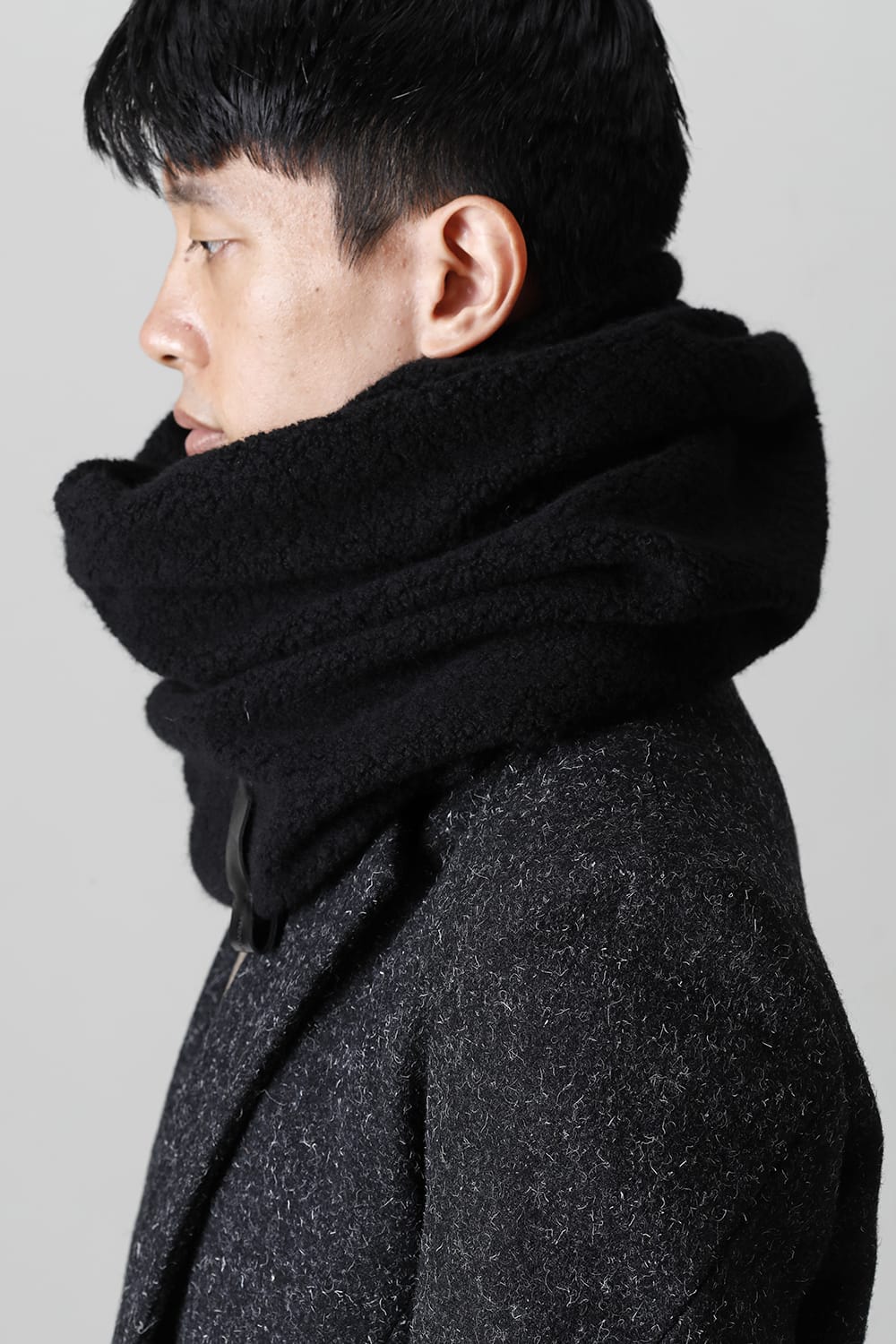 ジャージースカーフ 'fuji' Boa Black