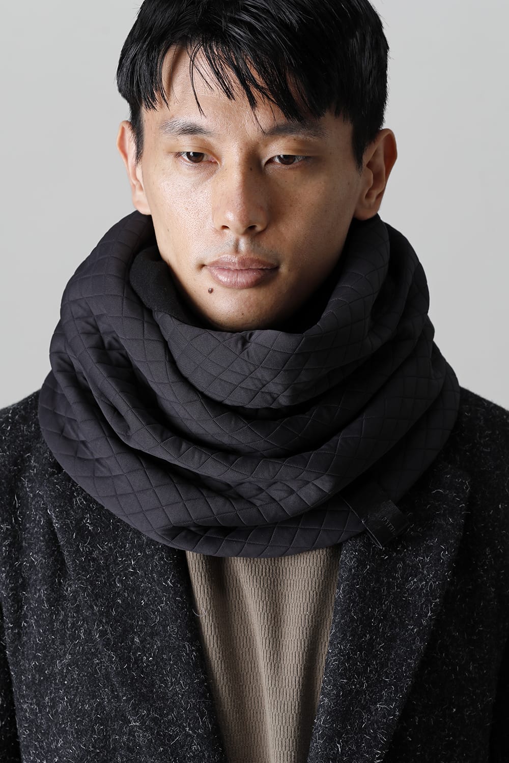 ジャージースカーフ 'fuji' Qiult Black