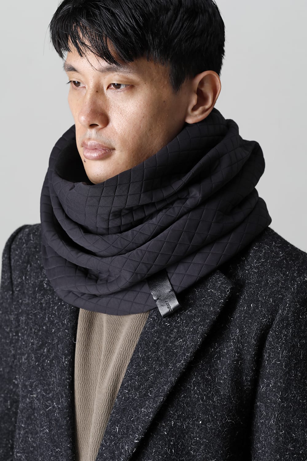 ジャージースカーフ 'fuji' Qiult Black