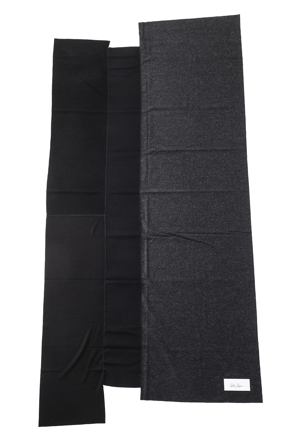 ジャージースカーフ 'wrap' basic Blackmix