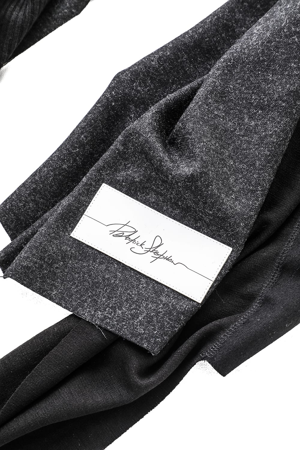 ジャージースカーフ 'wrap' basic Blackmix