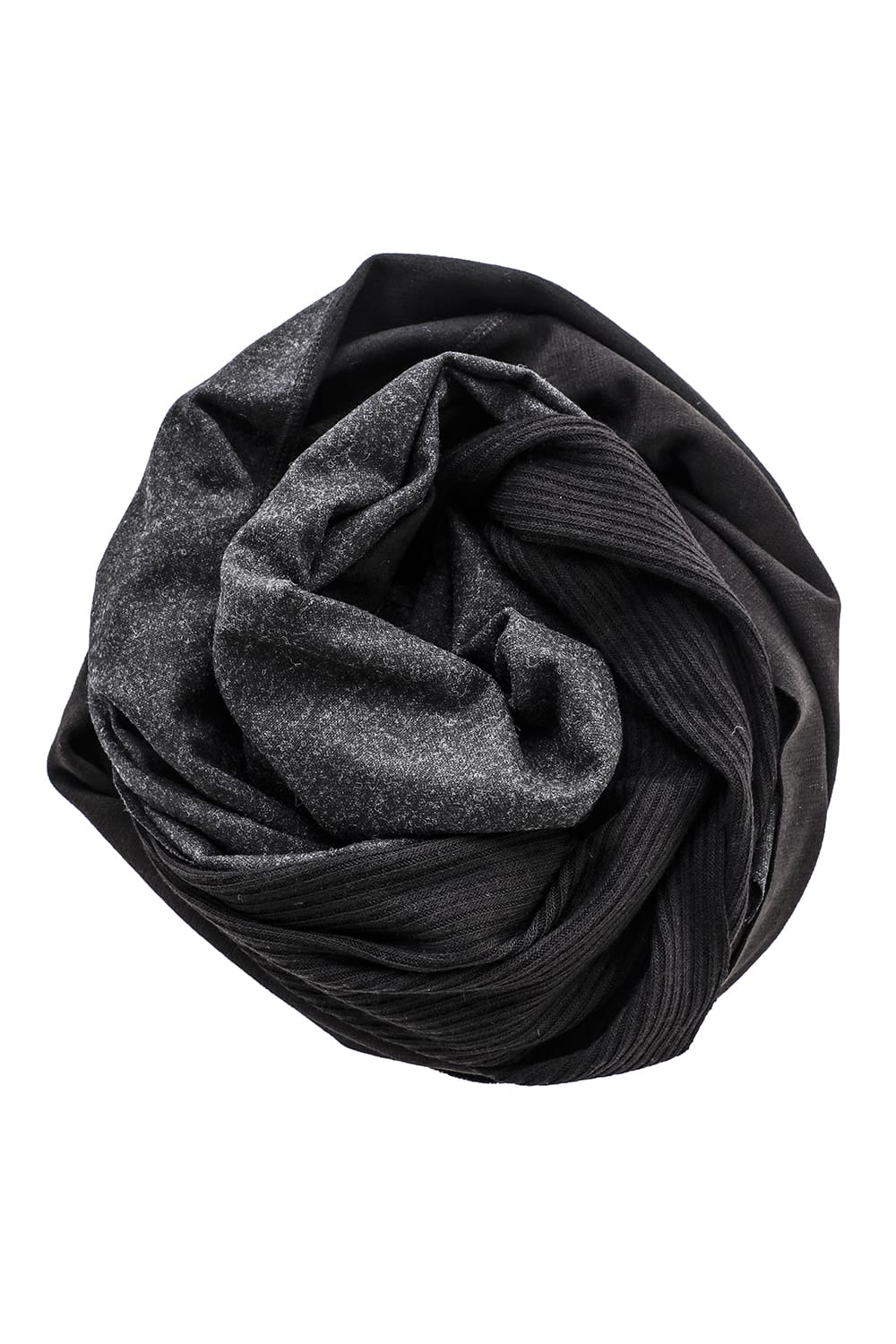 ジャージースカーフ 'wrap' basic Blackmix