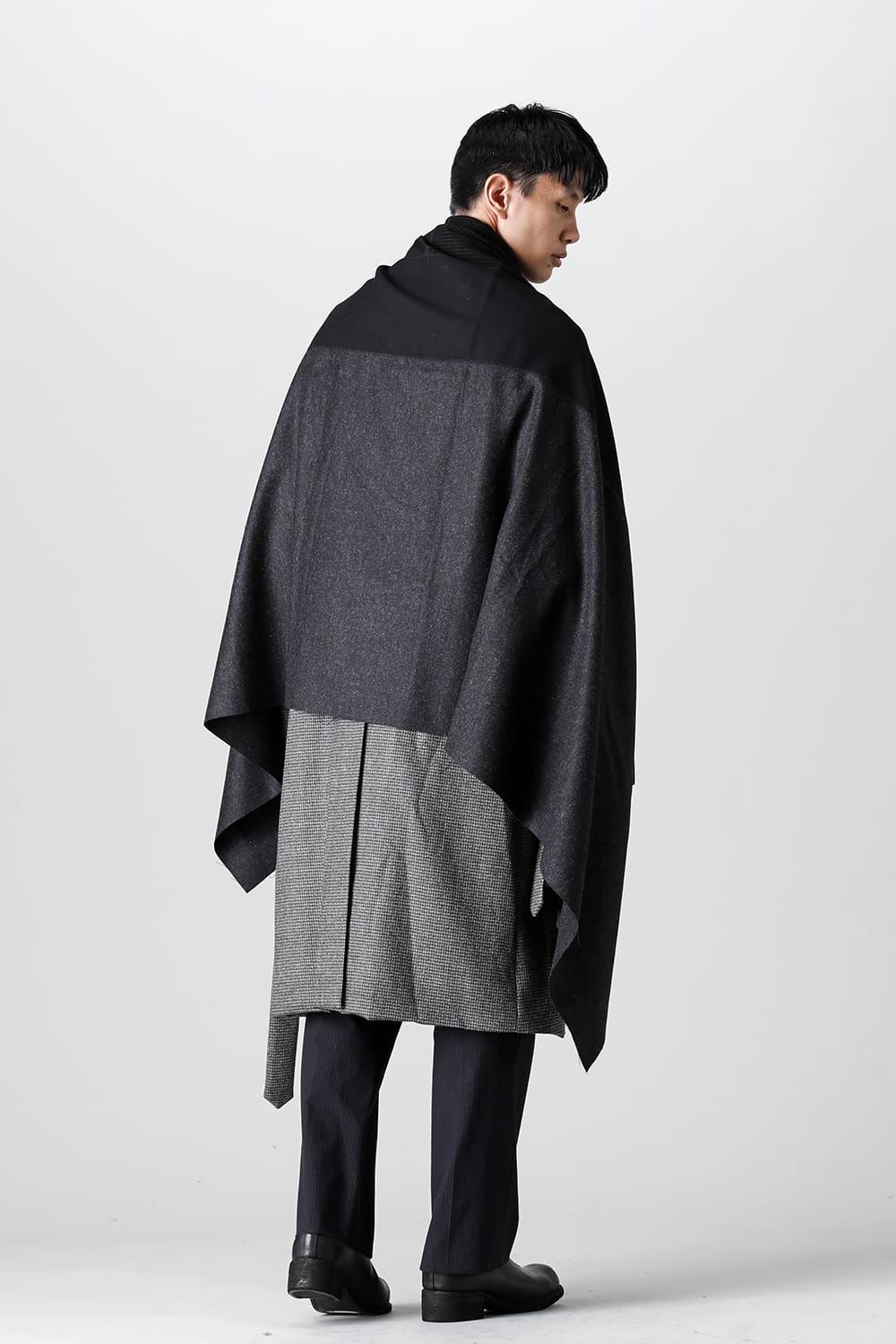 ジャージースカーフ 'wrap' basic Blackmix