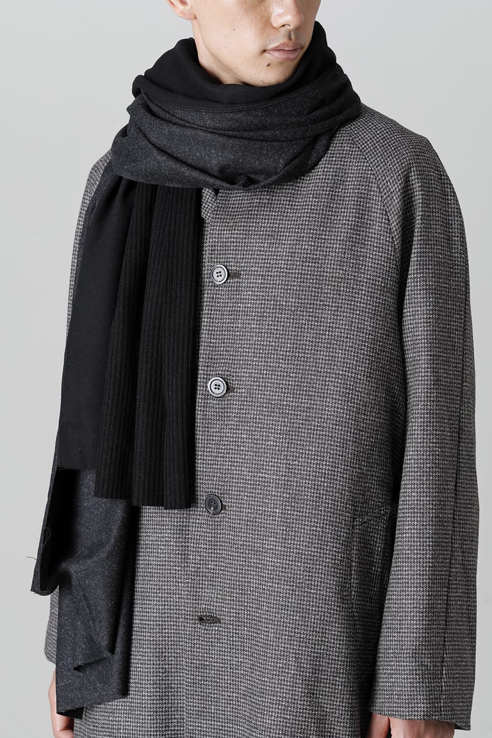 ジャージースカーフ 'wrap' basic Blackmix