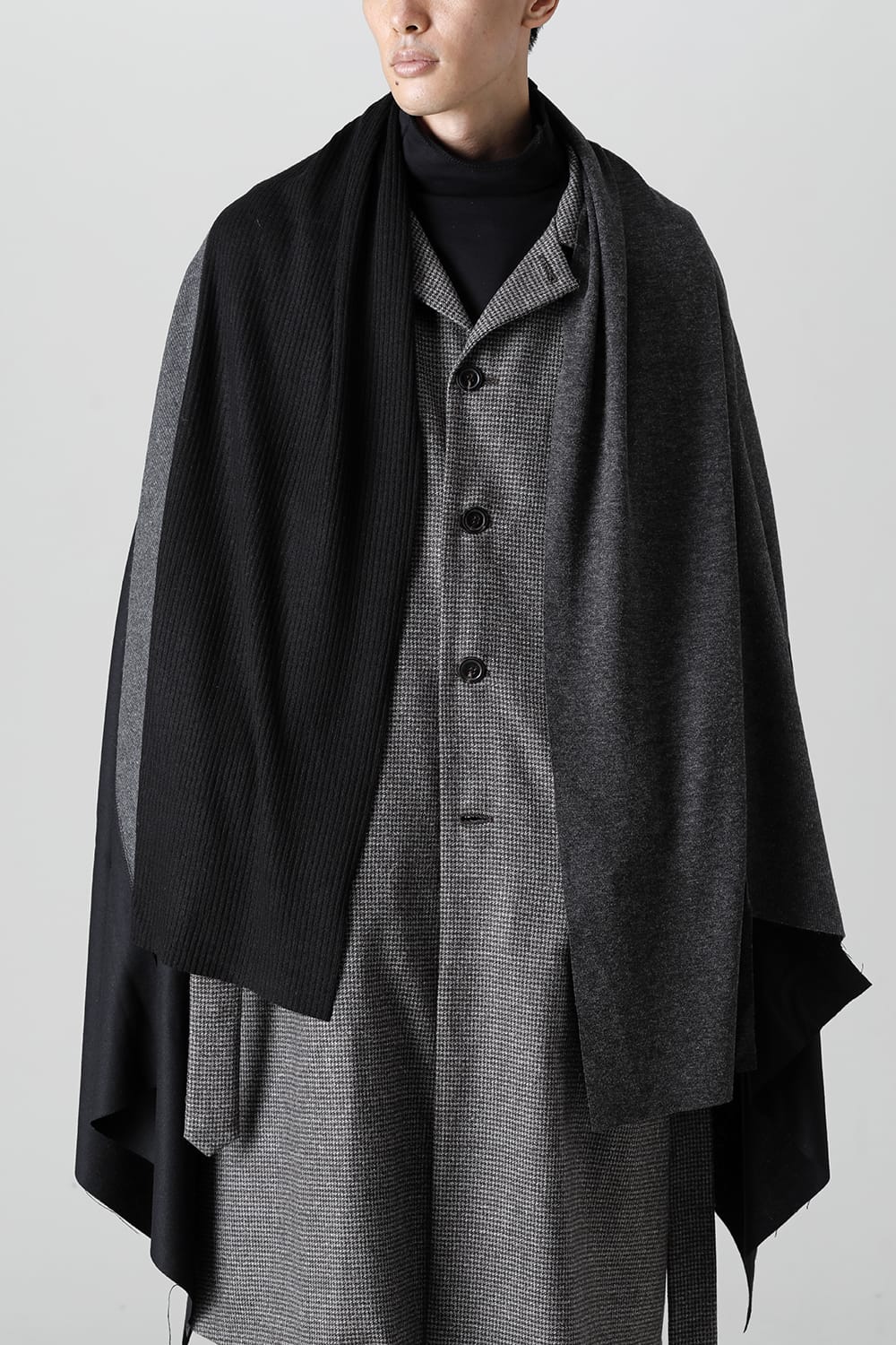 Jersey scarf 'wrap' basic Graymix