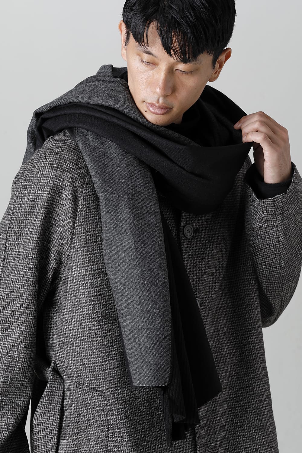 Jersey scarf 'wrap' basic Graymix