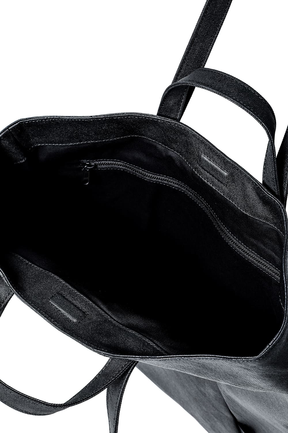 Fabric middle tote "loop handle" brush