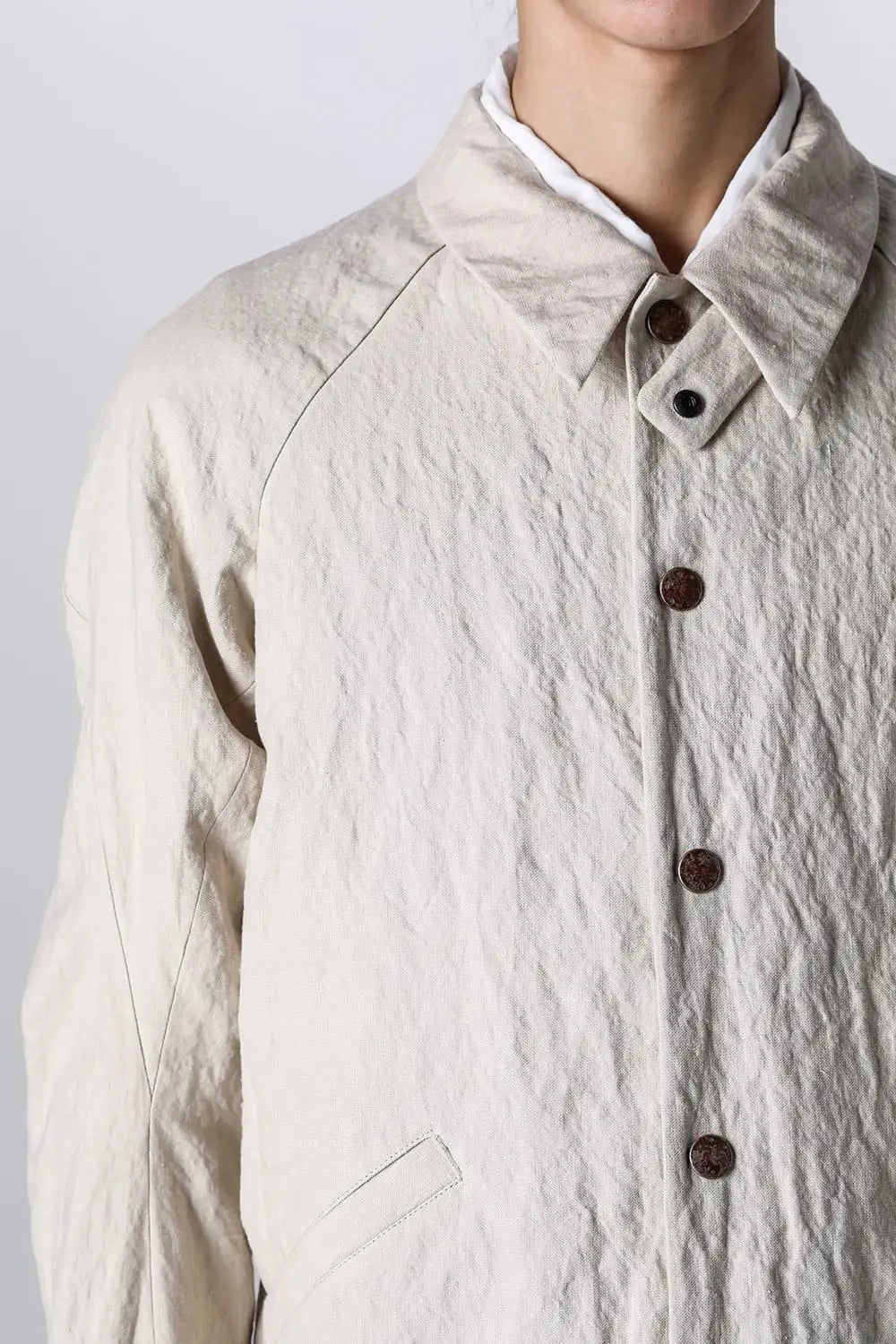 ジャケット カナパコットンメタルシュリンク