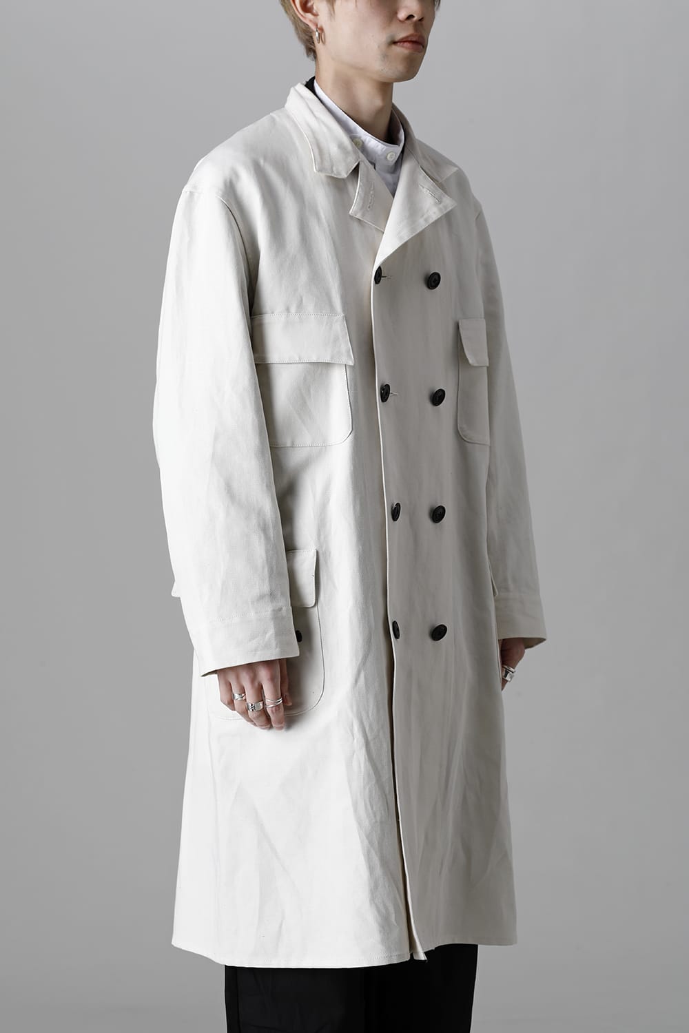 Old Double Breasted Work Coat